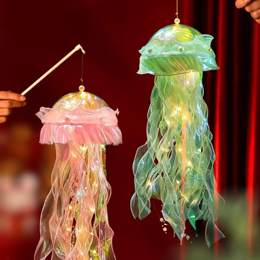 

Handheld Mid Autumn Festival Lantern Atmosphere Props Luminous Light Festival рожевий