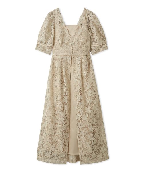 Embroidered Layered Dress LWFO251018 IVR [Lily Brown] Women's