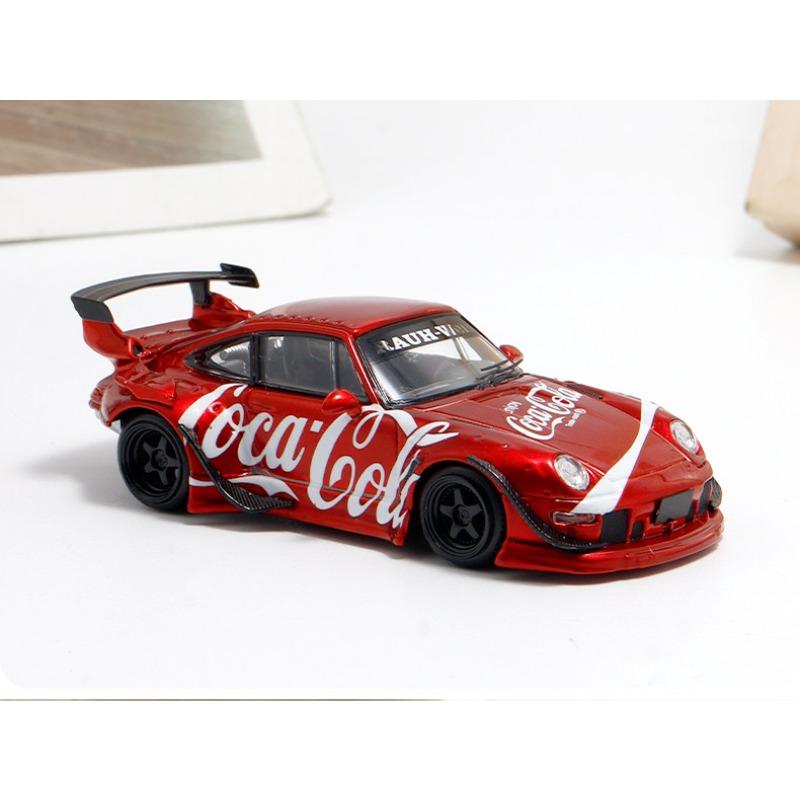 SW 1:64 RWB 993 Casted plastic imitation static alloy car model, boys' festival gift toy collection decoration item.