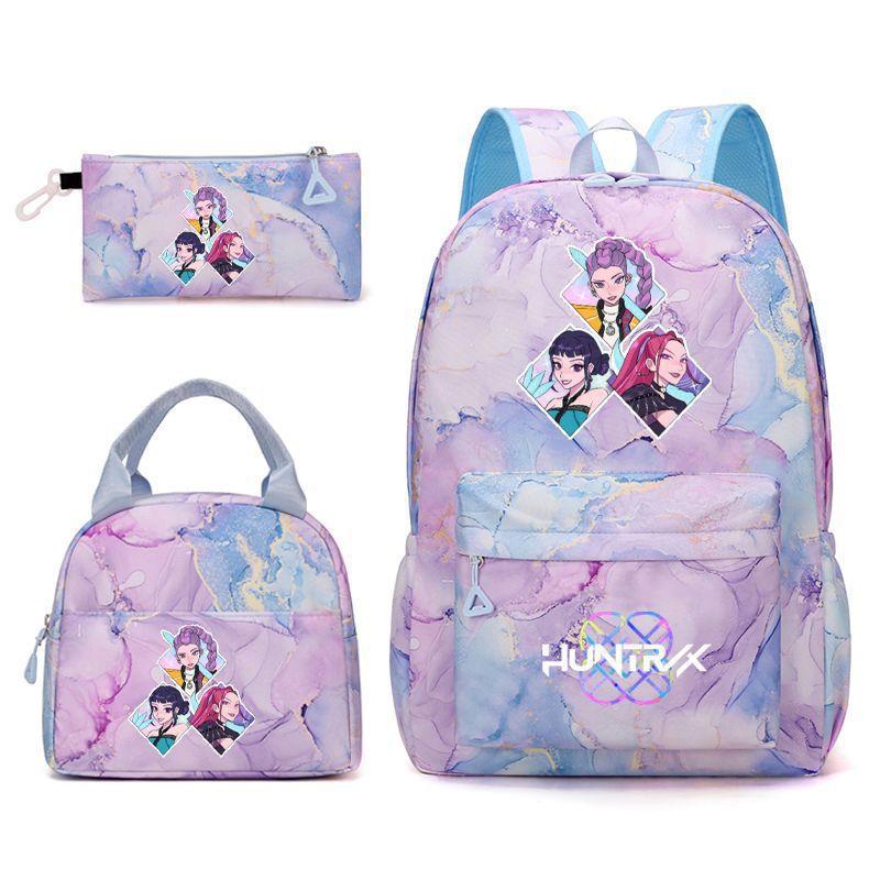 Kpopn Witch Hunter Backpack Elementary School School Style School Bag Travel Backpack Three-Piece Set