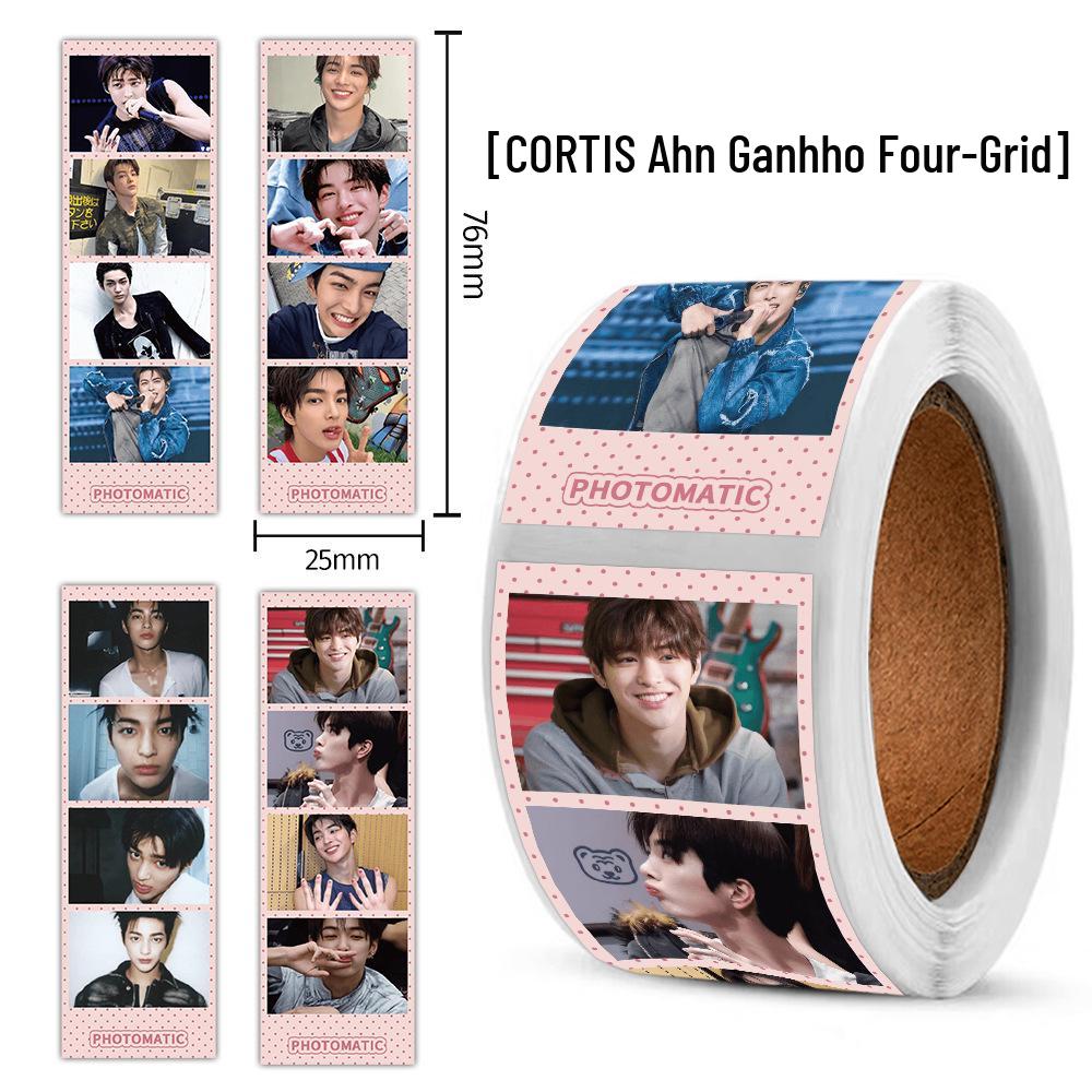 CORTIS Square Creative Sticker Roll: Korean Mobile Phone Gift Decoration, Sealing, and Journaling Tape.