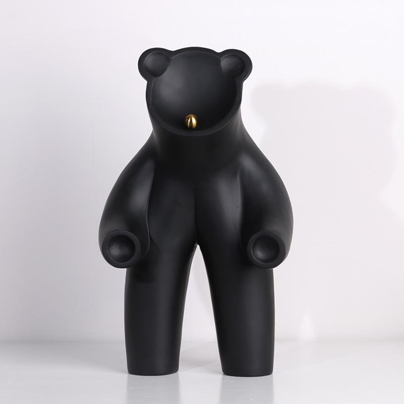 

Интернет Знаменитость Стоящий Безликий Медведь Человек Украшения Кукла Мультяшная Кукла Настольная Современная Простая Детская Модель Украшения Комнаты