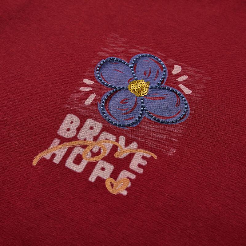 Women's Vintage Floral Print Short Sleeve T-Shirt