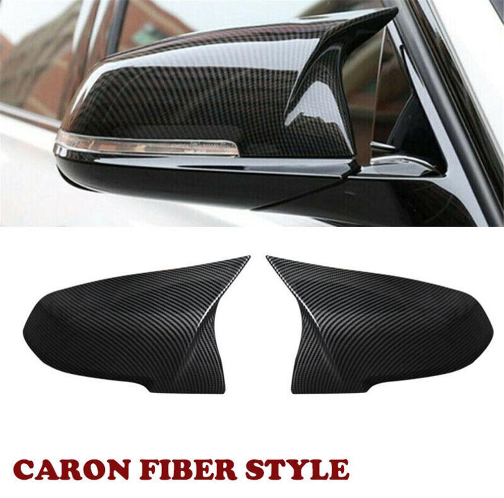 Carbon Fiber Look Rear View Mirror Cover For BMW F20 F21 F30 F31 F32 F34 F36 X1