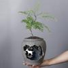 Retro Creative New Chinese Style Succulent Flowerpot Resin Landscape Decoration Desktop Indoor Balcony Potted Plant
