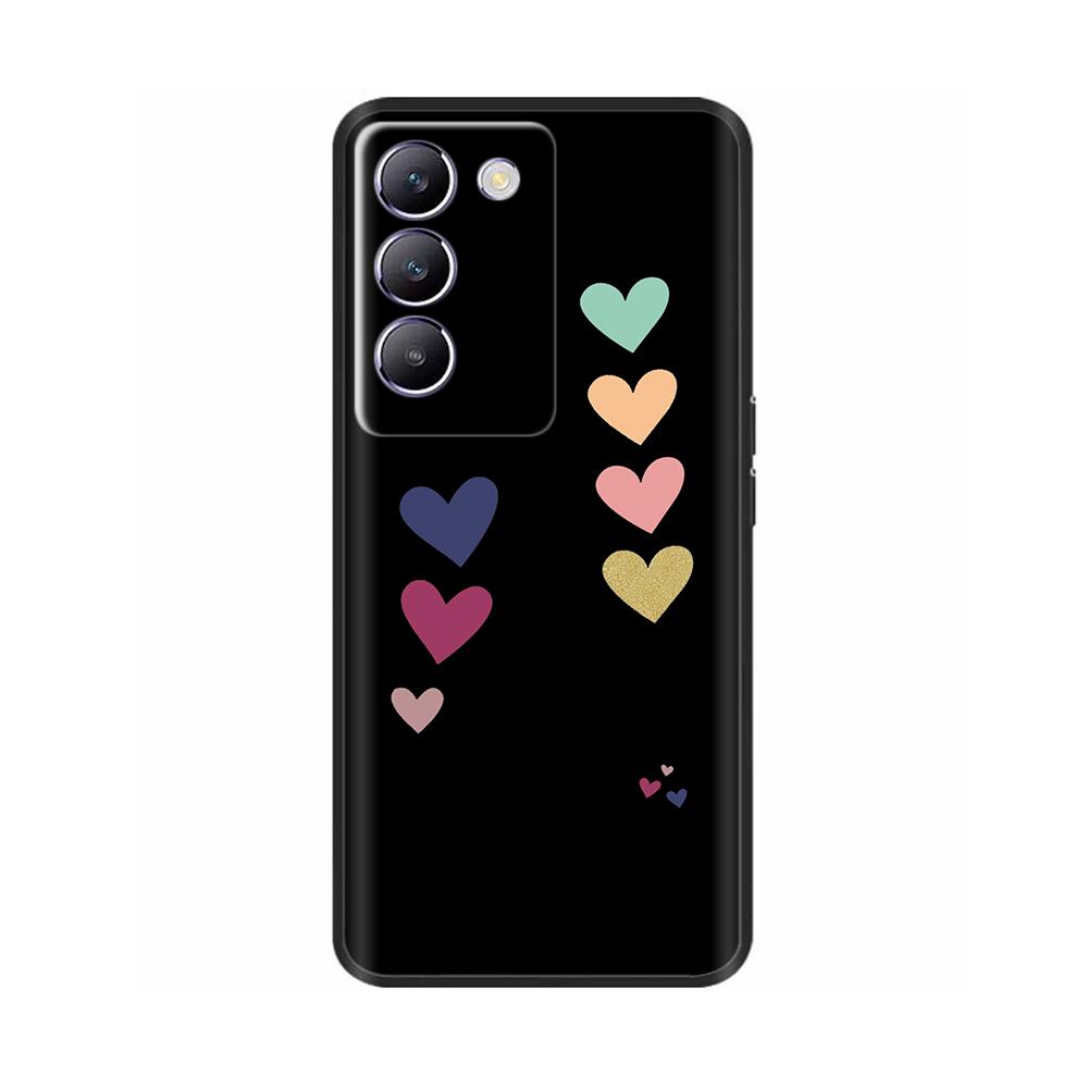 For Vivo V30 V40 SE Phone Case Shockproof Silicone Soft Bumper Cases For Vivo V40 SE V30 SE Luxury Painted Protection Back Cover