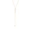 Youthway Minimalist White Zirconia Pendant Y Shape Necklace Stainless Steel Women'S Necklaces For Banquet And Parties