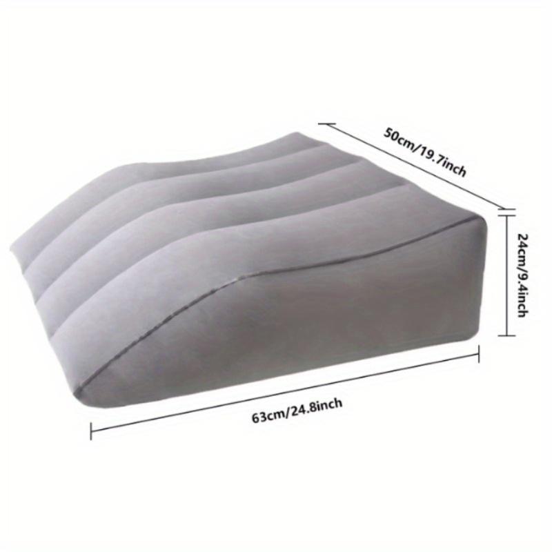 

1 шт. Эргономичные надувные подушки для ног, высокая поддержка, дышащий материал из синтетического каучука, подушка для поддержки ног серый