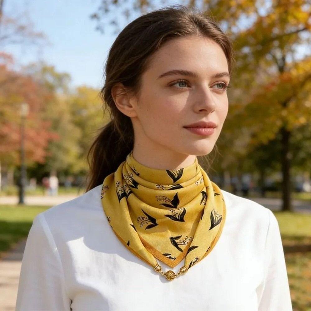 65x65cm Square Scarf Soft Cotton Waist Scarf Neck Protection Women Neckerchief Women Fashion