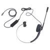 Telephone Headset with Noise Cancelling Microphone Single Ear Support USB C To USB 3.5mm Connector