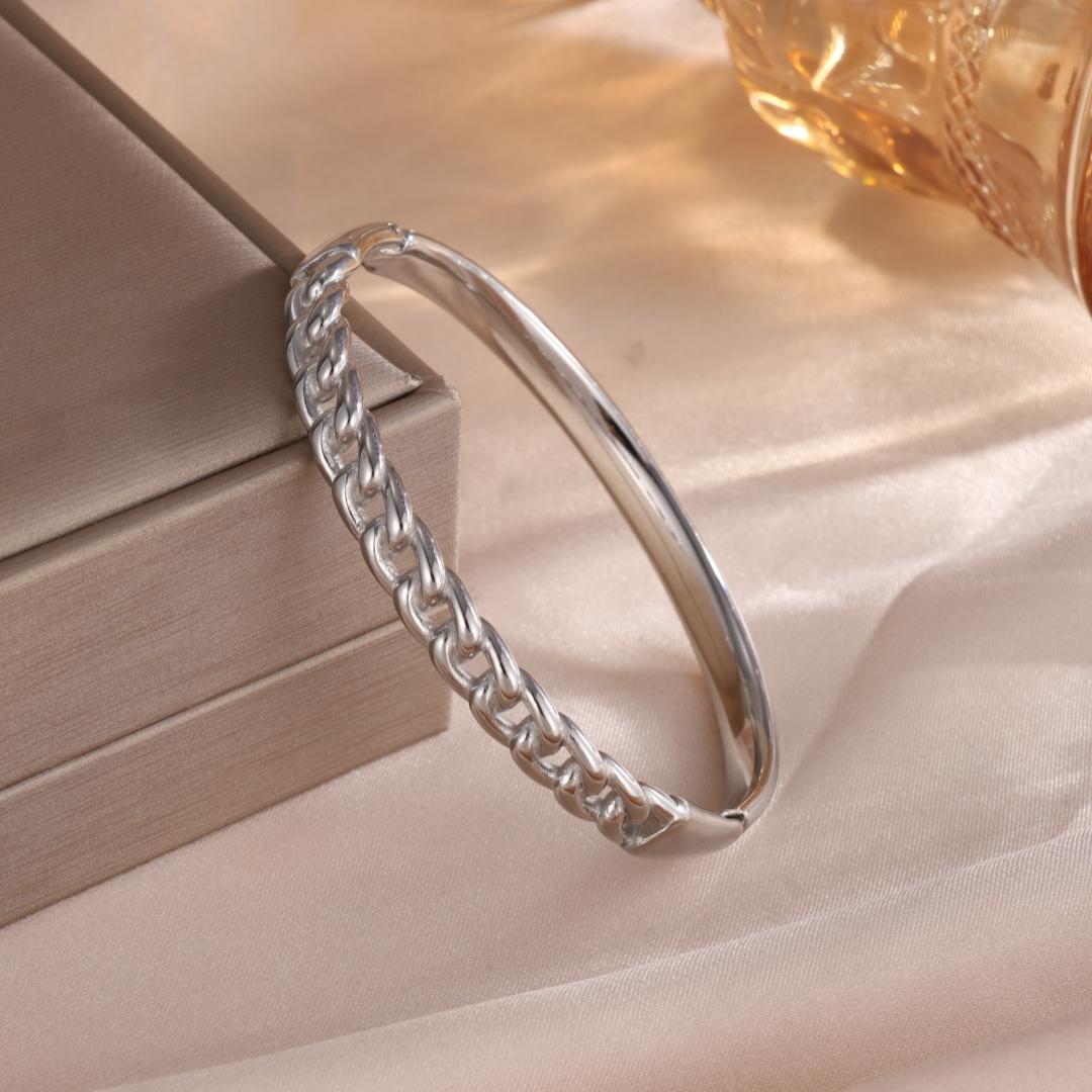 

Htpwe Браслет-цепочка из нержавеющей стали для женщин с покрытием из 18-каратного золота для пары, праздничные подарки, не выцветающий браслет, вечеринка, повседневный, циркон 50-60mm медный