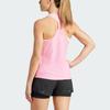 Adidas Own The Run Tank Top With Three Stripes Logo Women Tops Pink IN2963