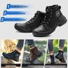 Lightweight Steel Toe Cap High-top Safety Boots: Comfortable, Anti-smash, Anti-puncture, Wear-resistant Labor Protection Footwear.