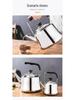 Large Capacity Stainless Steel Whistling Kettle for Induction & Gas Stoves