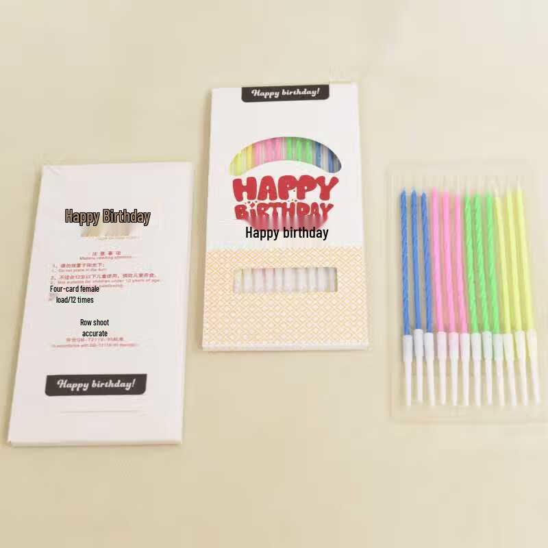 Candy Color Spiral Birthday Candles