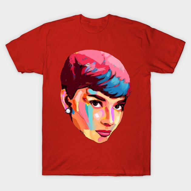 Unisex Fashion TShirt Audrey Hepburn Print TShirt Plus Size S-5XL T-Shirt 100%Cotton Tops O Neck Short Sleeve Tees