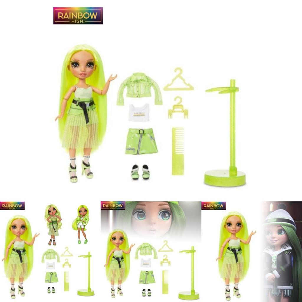 Rainbow High Fashion Doll Set For Girls Princess Dress-up Toy With Interchangeable Outfits Realistic Doll