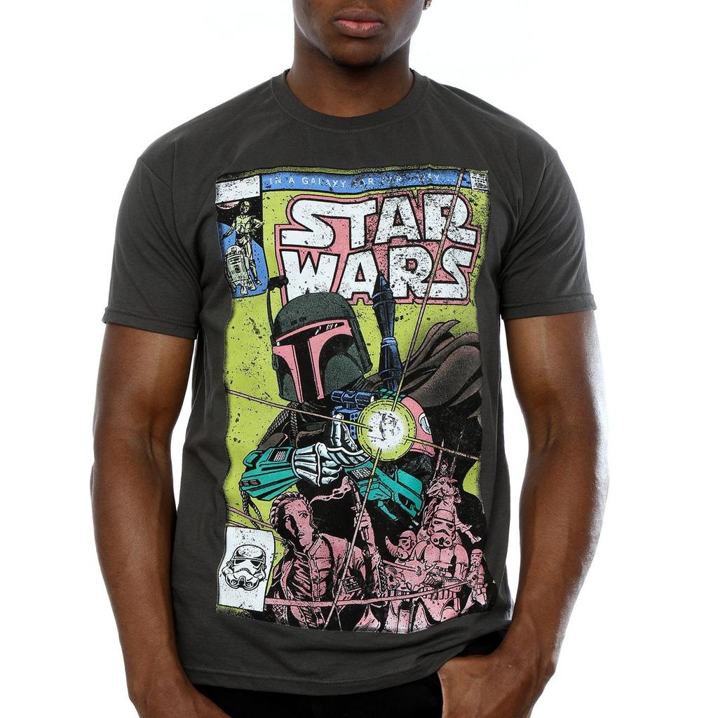 Star Wars Mens Boba Fett Comic T-Shirt