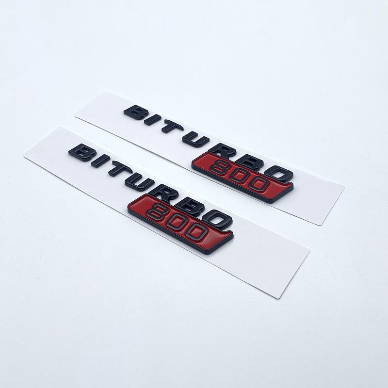 Auto ABS BITURBO 700 800 900 Logo Parafango Laterale Bagagliaio Carrozzeria Emblema Distintivo Adesivi Per Benz Brabus Classe G G700 G800 G900 W463