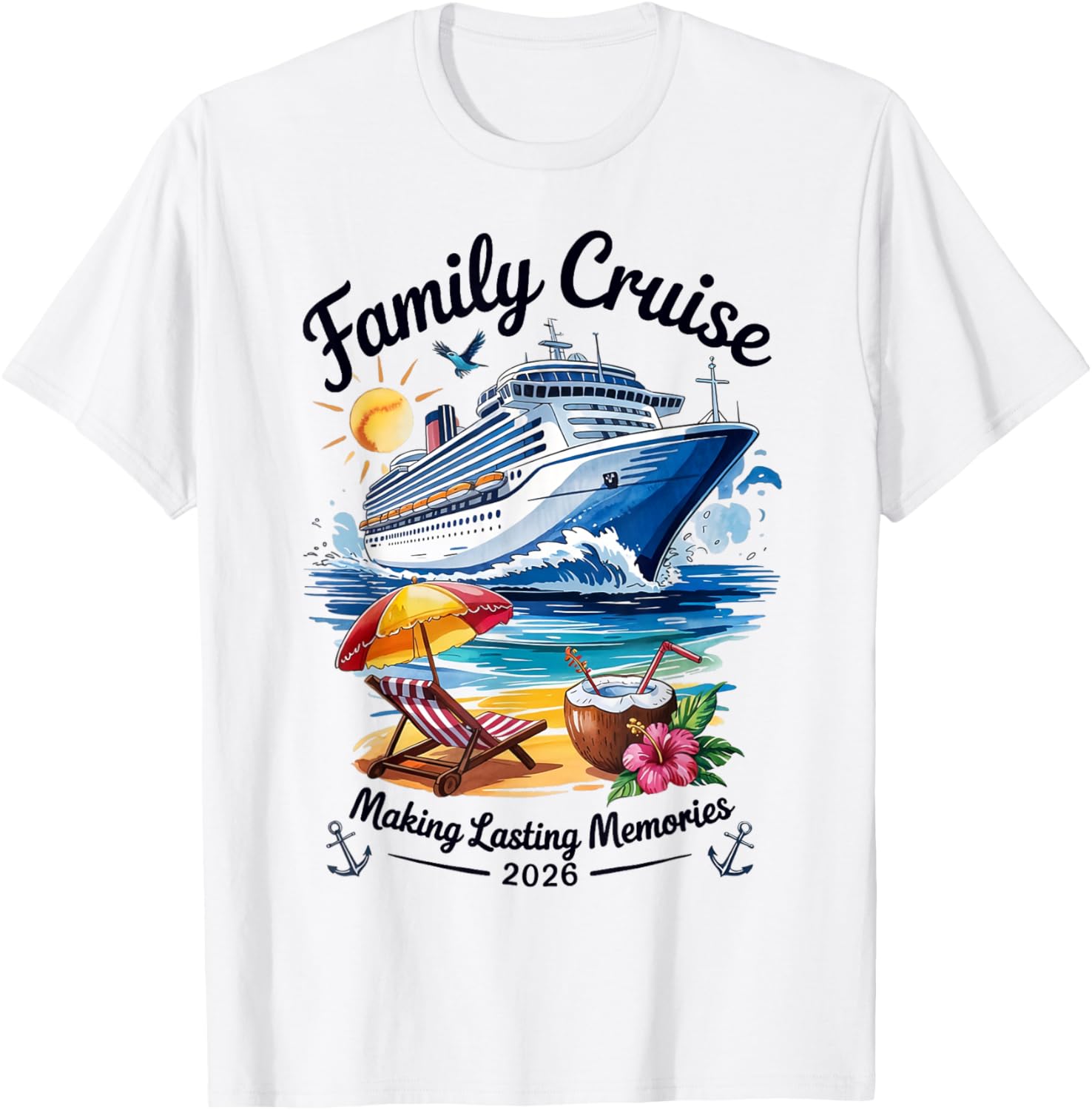 Family Cruise 2026 Making Lasting Memories Matching Group T-Shirt S