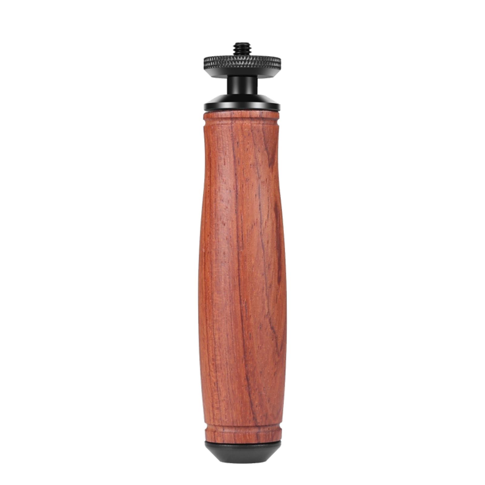 

Wooden Handle Camera Grip Stabilizer Handgrip with 1/4 inch Screw Port