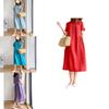 Luxurious Cotton Loose And Thin Dress For Women With Short Sleeves And Round Neck