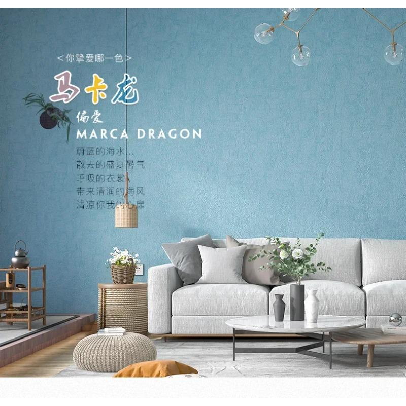 Modern Minimalist 3d Diatom Mud Wallpaper Bedroom Living Room  Solid Color Light Green Non-self-adhesive Nordic Style Wallpaper
