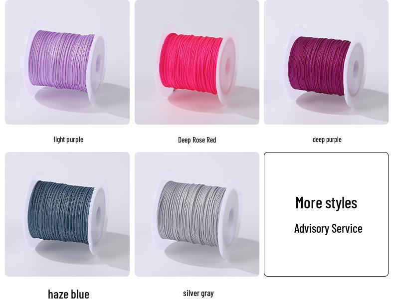 72-Piece Jade Thread Set: 20-Color Braided Cord for DIY Bracelets & Jewelry Making