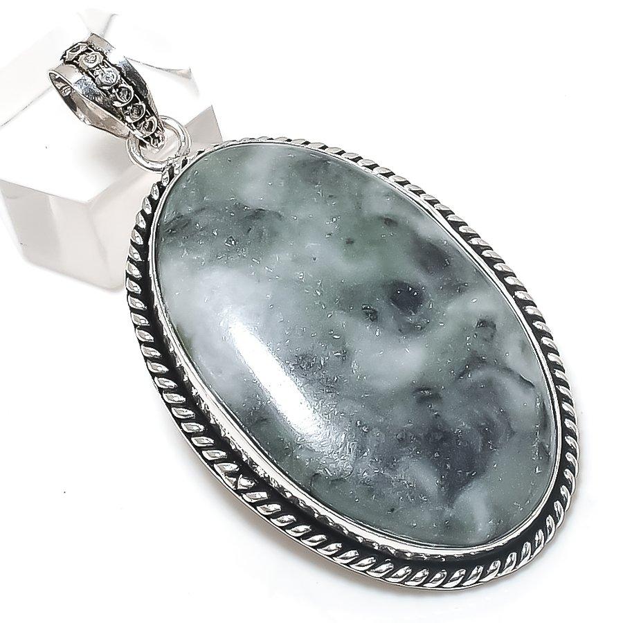 

Seraphinite Gemstone Handmade 925 Sterling Silver Jewelry Pendant 2.36 R6V34