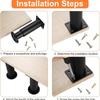 Adjustable Furniture Feet - Universal - 4set For Bed/Table