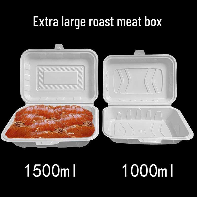 Six-Compartment Disposable Takeaway Box for Oyster, Scallop, Eggplant, and BBQ Dishes