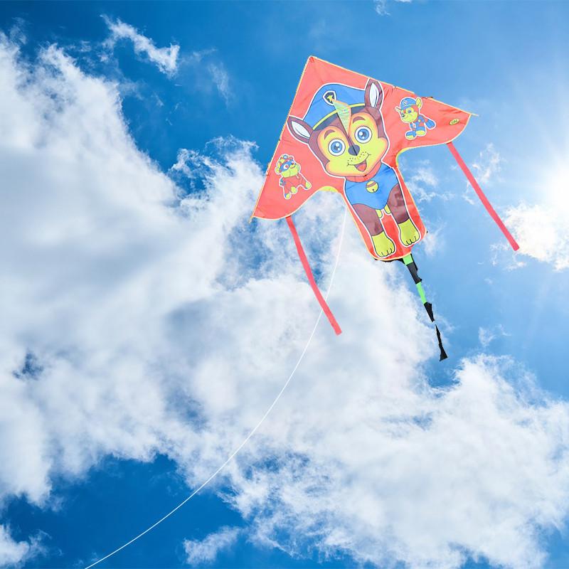 1.2 Meter Children's Curved Edge Kite With High Definition Printing Triangular Kite For Ground Stall And Park