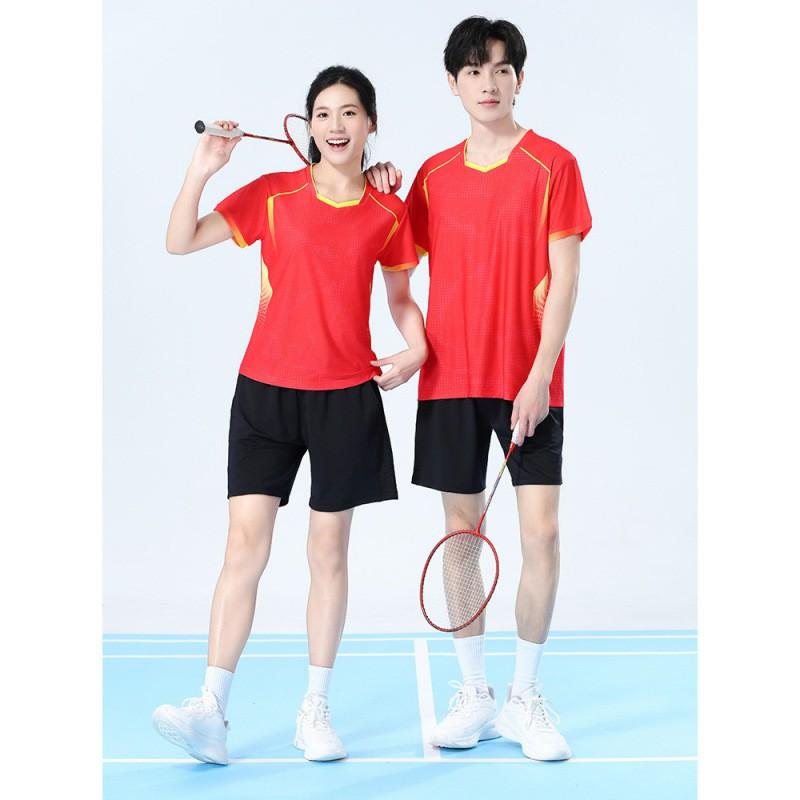 Unisex Badminton Sport Set Tennis Volleyball Athletic Wear Lightweight Quick-Dry Performance Jersey