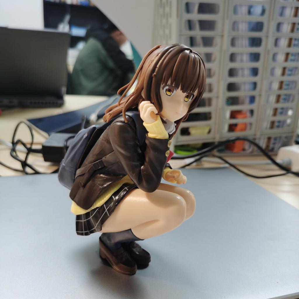 Ogiwara Sayu Shaving. Then I Picked Up A High School Girl Doll Anime Figure Toy Chassis Car Decoration Model Ornament Otaku Gift