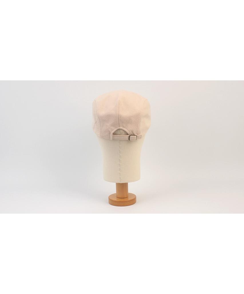 Simple Linen Ivory Hunting Cap Beret
