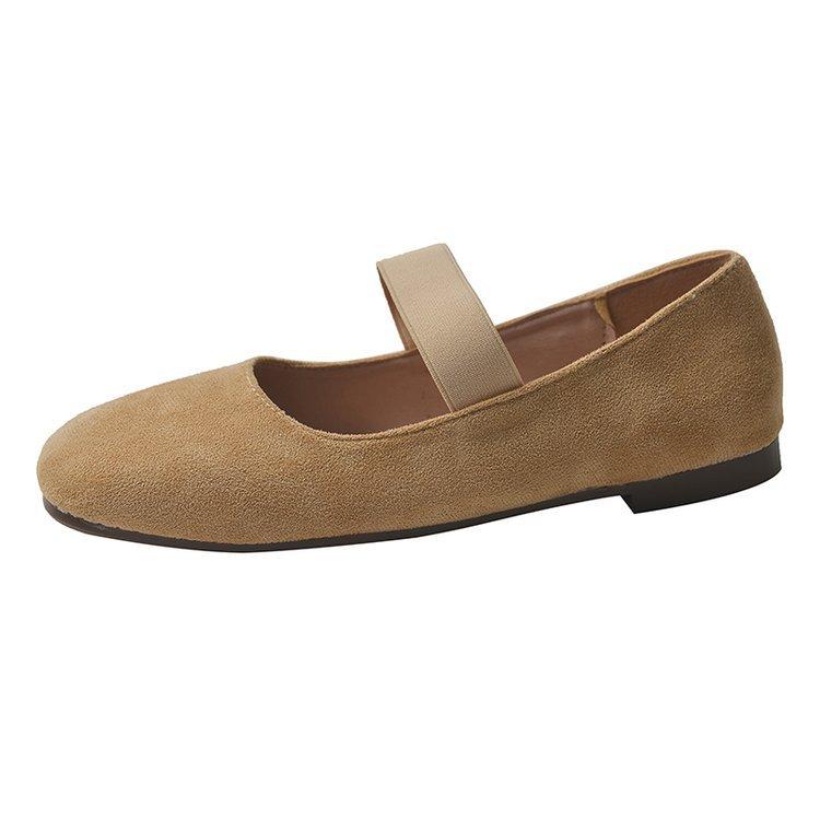 Flat-bottomed retro small red single shoes fairy shoes 2025 new summer ballet shoes with skirt Mary Jane shoes