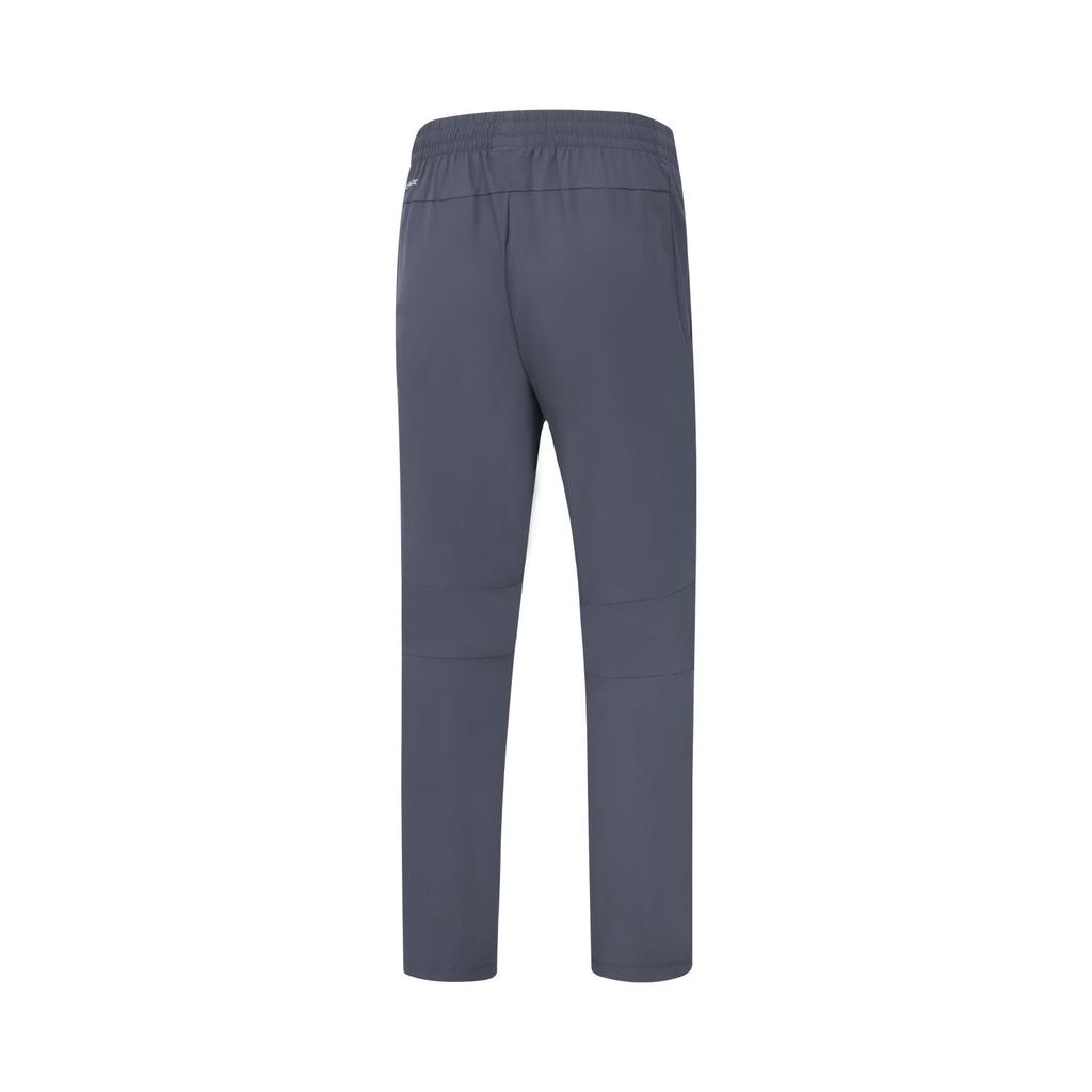 Li Ning Group Purchase Series Lace-Up Straight Leg Pocket Casual Knitted Sports Pants Men Pants Cold-Sand-Black AKYU457-2