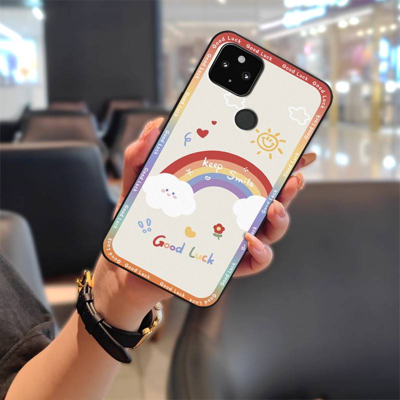 Anti-dust Full Wrap Phone Case For Google Pixel 4A 5G Protective Soft Case Fashion Design Cover Back Cover Cartoon TPU