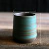 Artisan Hand-Painted Crackle Glaze Stoneware Mug for Coffee Tea, Vintage Chinese Japanese Ceramic Cup - Dishwasher Safe