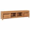 VidaXL Meuble TV 135x30x35 cm Bois de teck massif