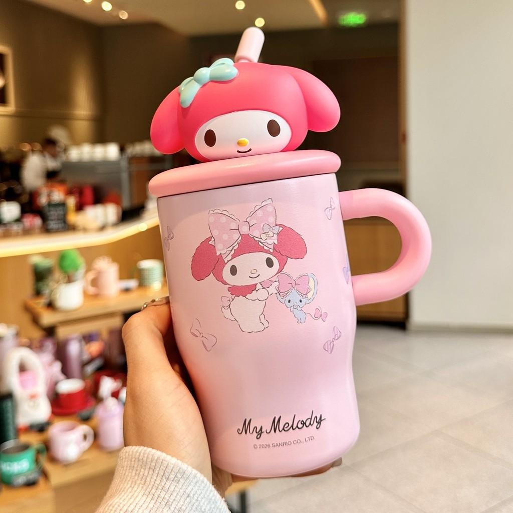Melody Childrens Insulated Water Bottle With Straw Lock For School And Travel
