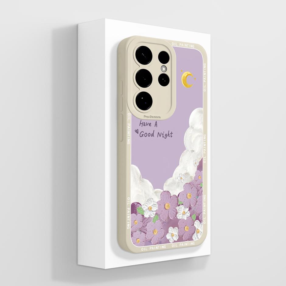 Case For Samsung Galaxy S26 Plus Ultra Pretty Flowers Liquid Silicone Protective Cover For SamsungS26Plus GalaxyS26 Ultra Fundas