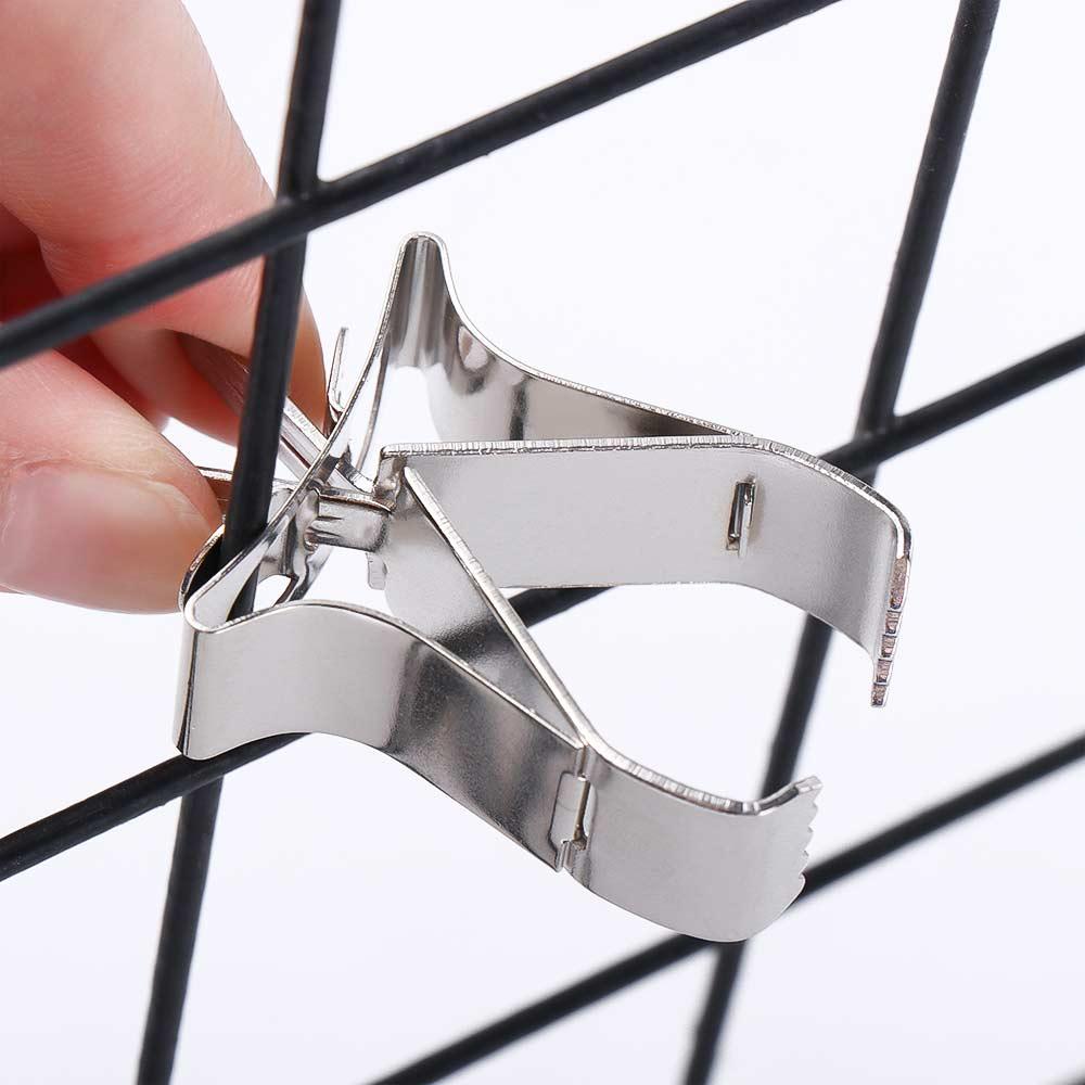 Conure Budgie Cage Accessories Vegetable Fruit Stainless Steel Clip Feeding Clamp Parrot Feeder Bird Food Holders