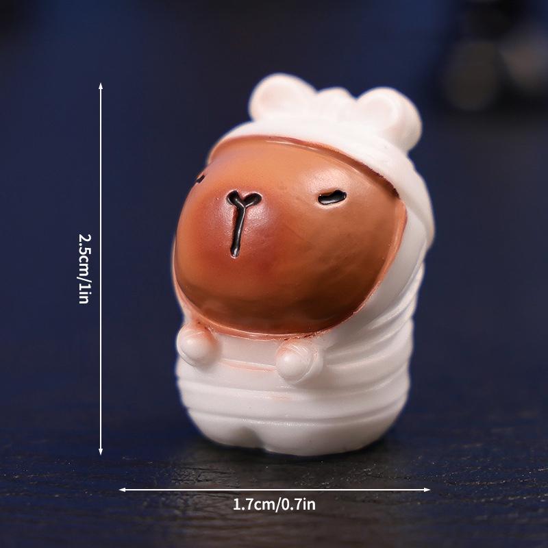 Capibara Statue Ornament Halloween Decoration Desk Accessorie Office Accessorie Capybara Accessorie Party Guests Gift