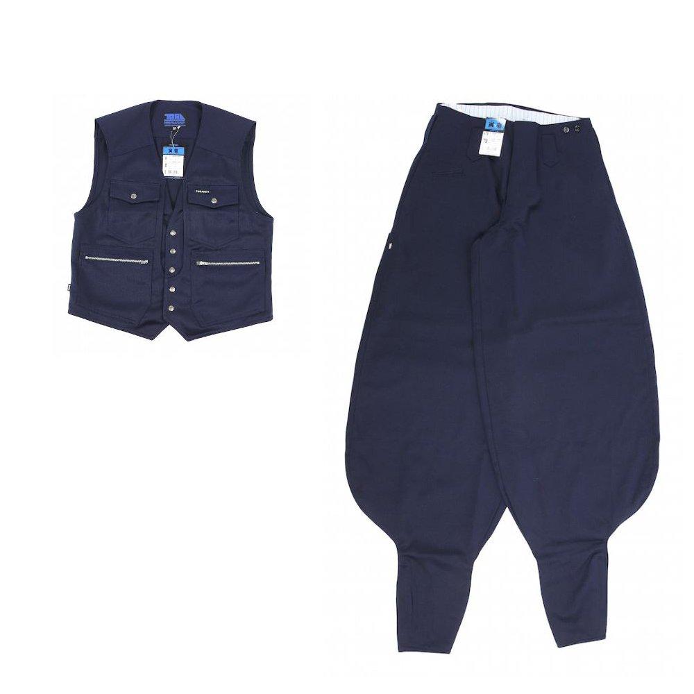 Toraichi 3920 Series Vest and Workwear Set Size M x Black [Toraichi] Extra-Long (3920s611418) Workwear, Nikkapokka, W82cm, 13