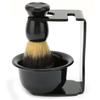 3pcs Shaving Brush Set Beard Shaving Brush Bowl Safety Shaving Stand Kit for Men