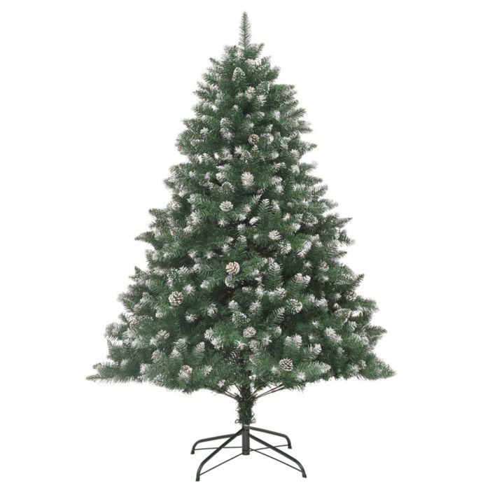 VidaXL Sapin de Noël artificiel avec support 180 cm PVC345161