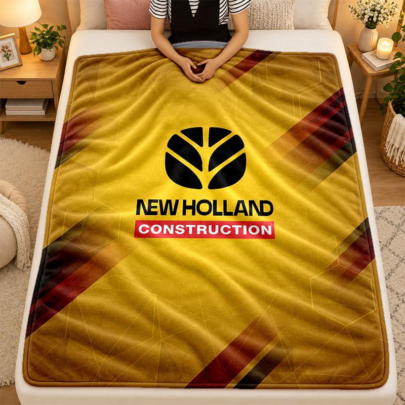 Flannel BlanketNew Holland Warm Soft Throw Blanket for Indoor Sofa Bed Living Room Use