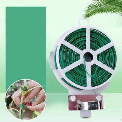 Twine Ties Plant Wire Twist Green 50M Garden with Trimmer for Flower Tomato