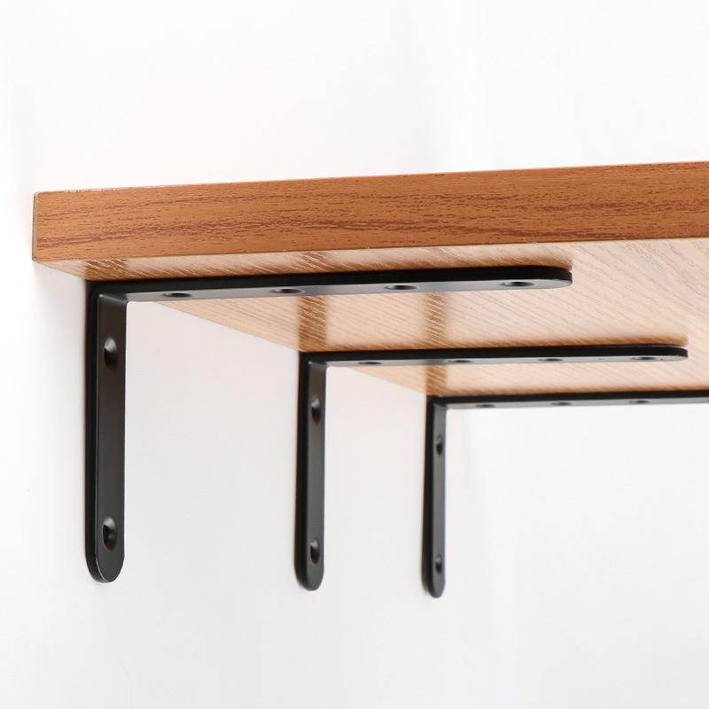 125x75 Wrought Iron L-Shaped Corner Bracket, 90° Right Angle Furniture Hardware Connector